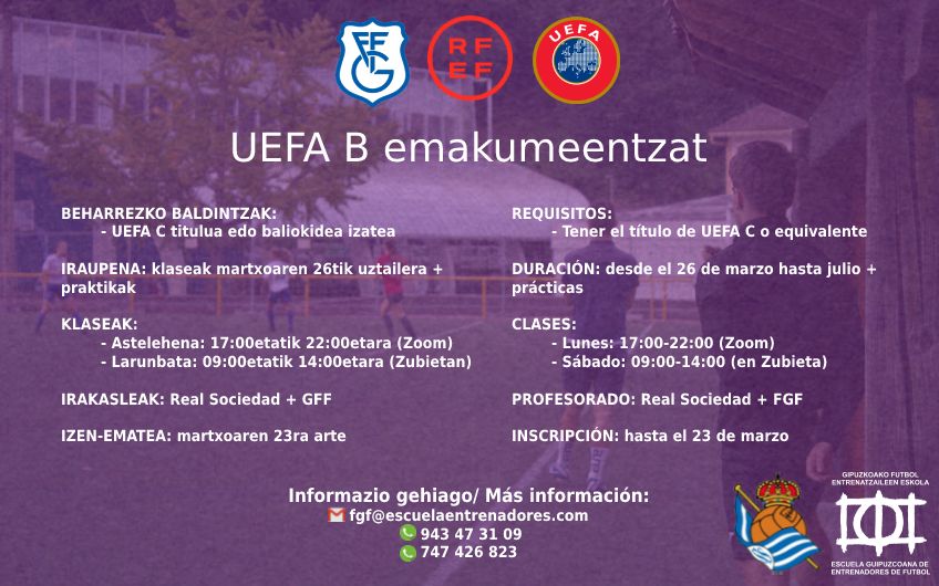 Emakumeentzako UEFA B Kurtsoa