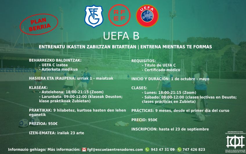 UEFA B kurtso berria